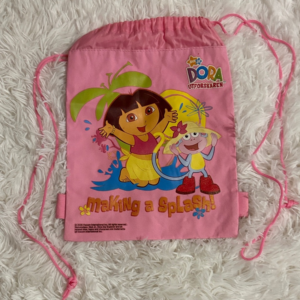 Dora the Explorer Pink Drawstring Bag